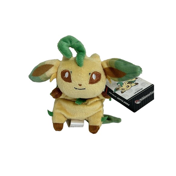 Leafeon Pokemon Center 2015 Kuttari Cutie Awake 6" Plush Toy Japan Rare w/ Tags - Picture 3 of 12